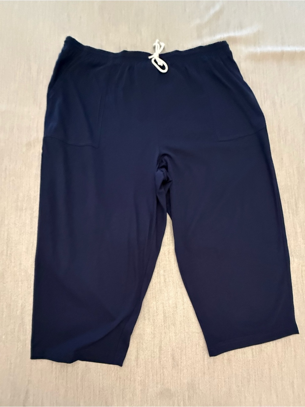 Blair Navy Capris with Drawstring Waist